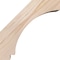 Ekena Millwork 5 1/2"W x 10"D x 10"H Imperial Smooth Knee Brace, Douglas Fir BRC06X10X10IMP00SDF - alternate 4